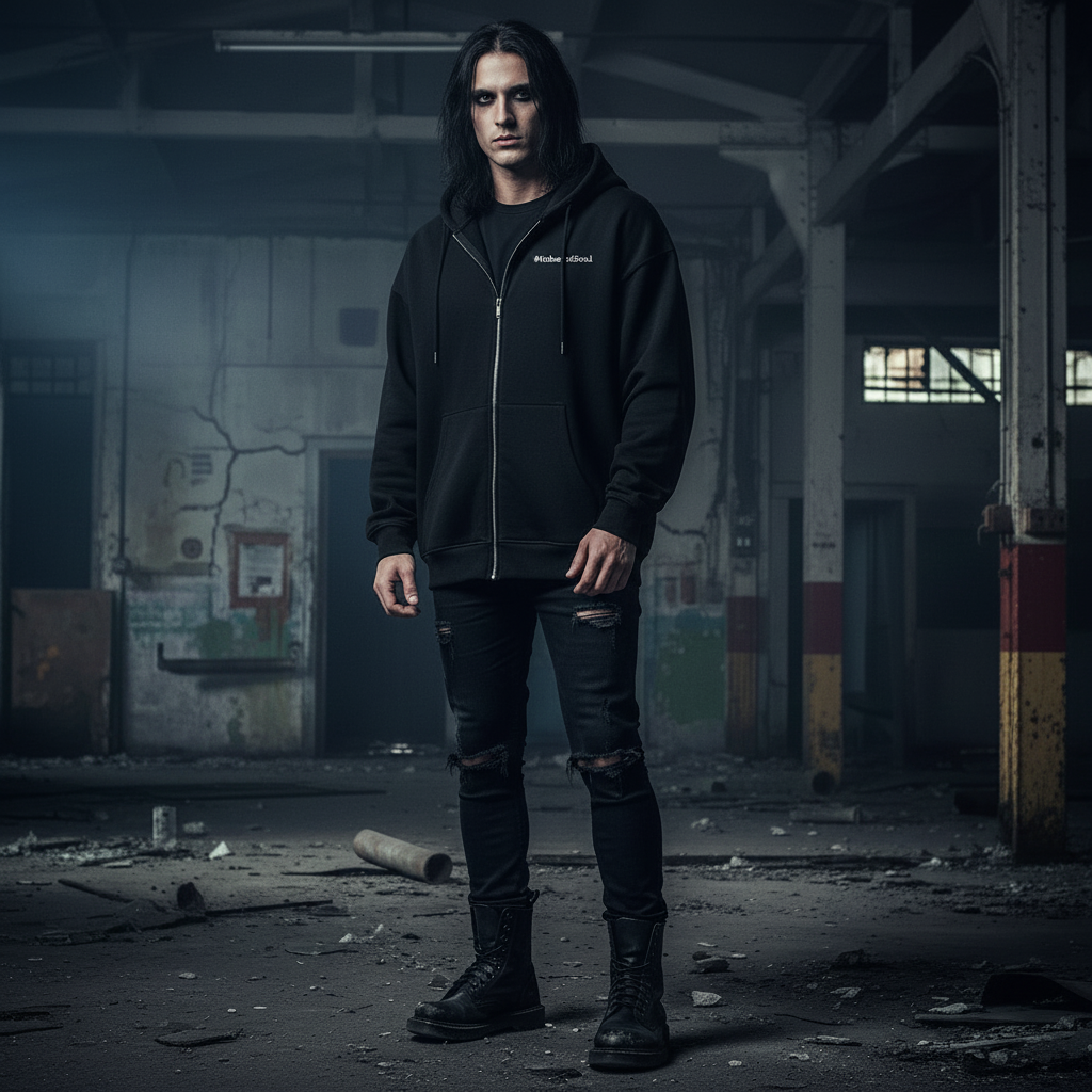 Down On My Knees Zipper Hoodie Front