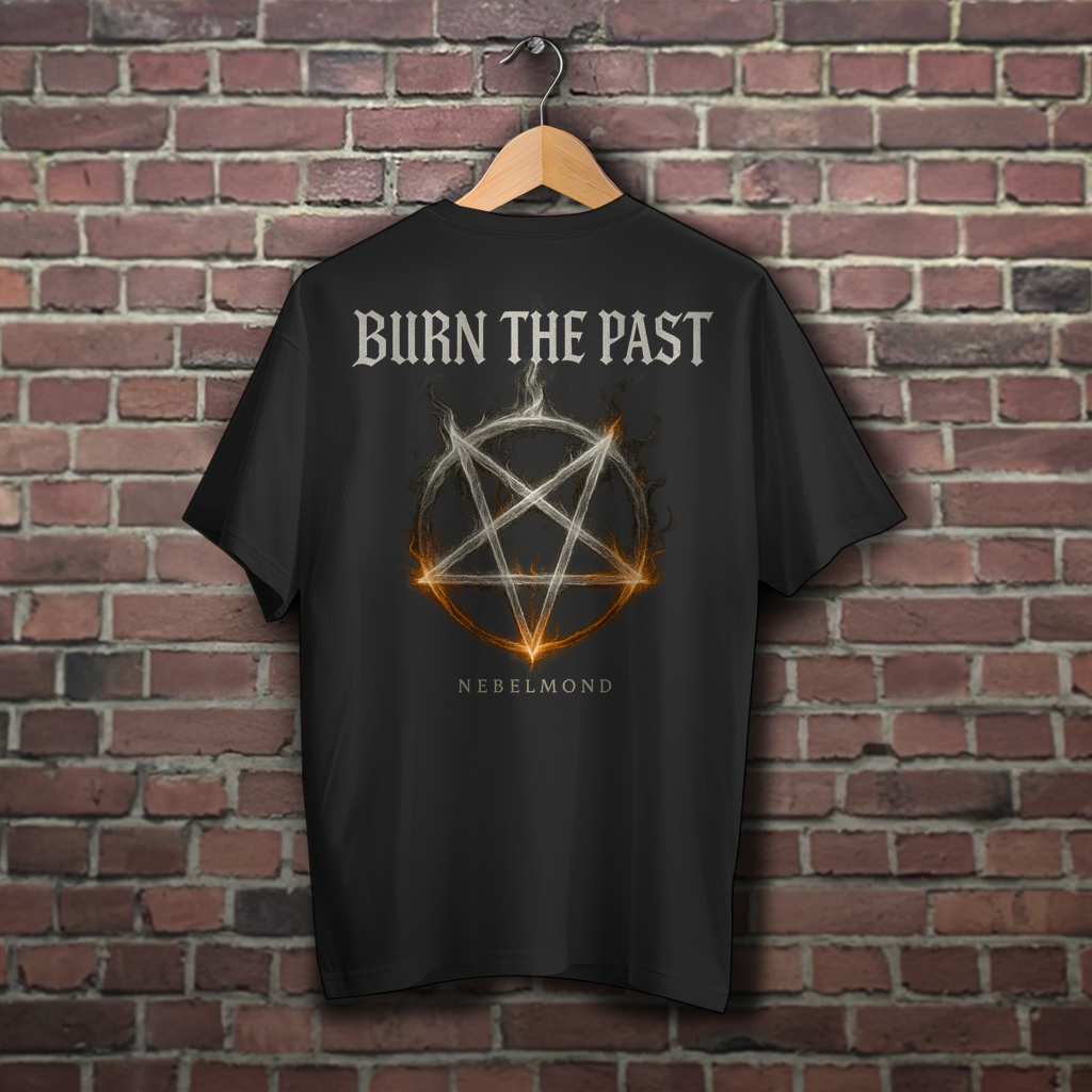 Burn the Past | Mystic Pentagram Collection | Nebelmond Oversize T-Shirt