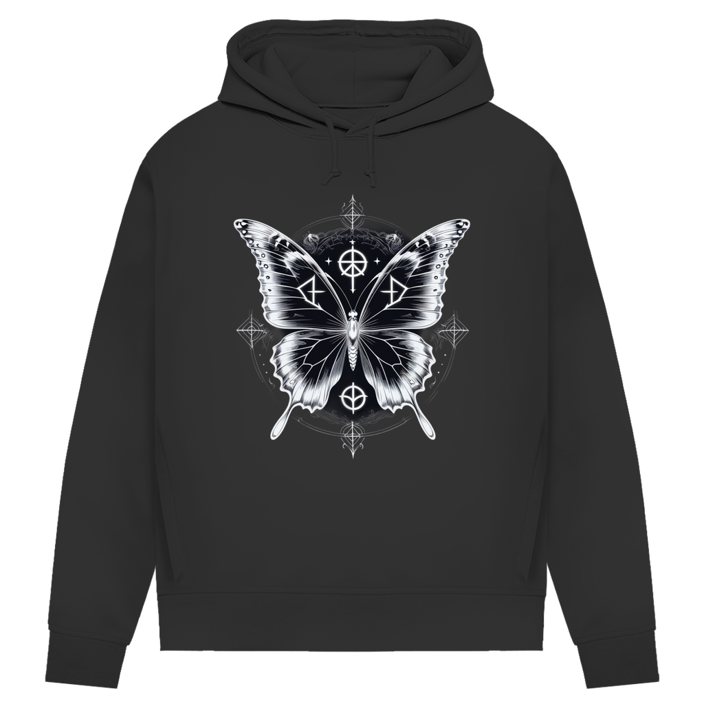 SACRED DARKNESS | Dark Butterfy Collection | Nebelmond Damen Premium Bio Hoodie
