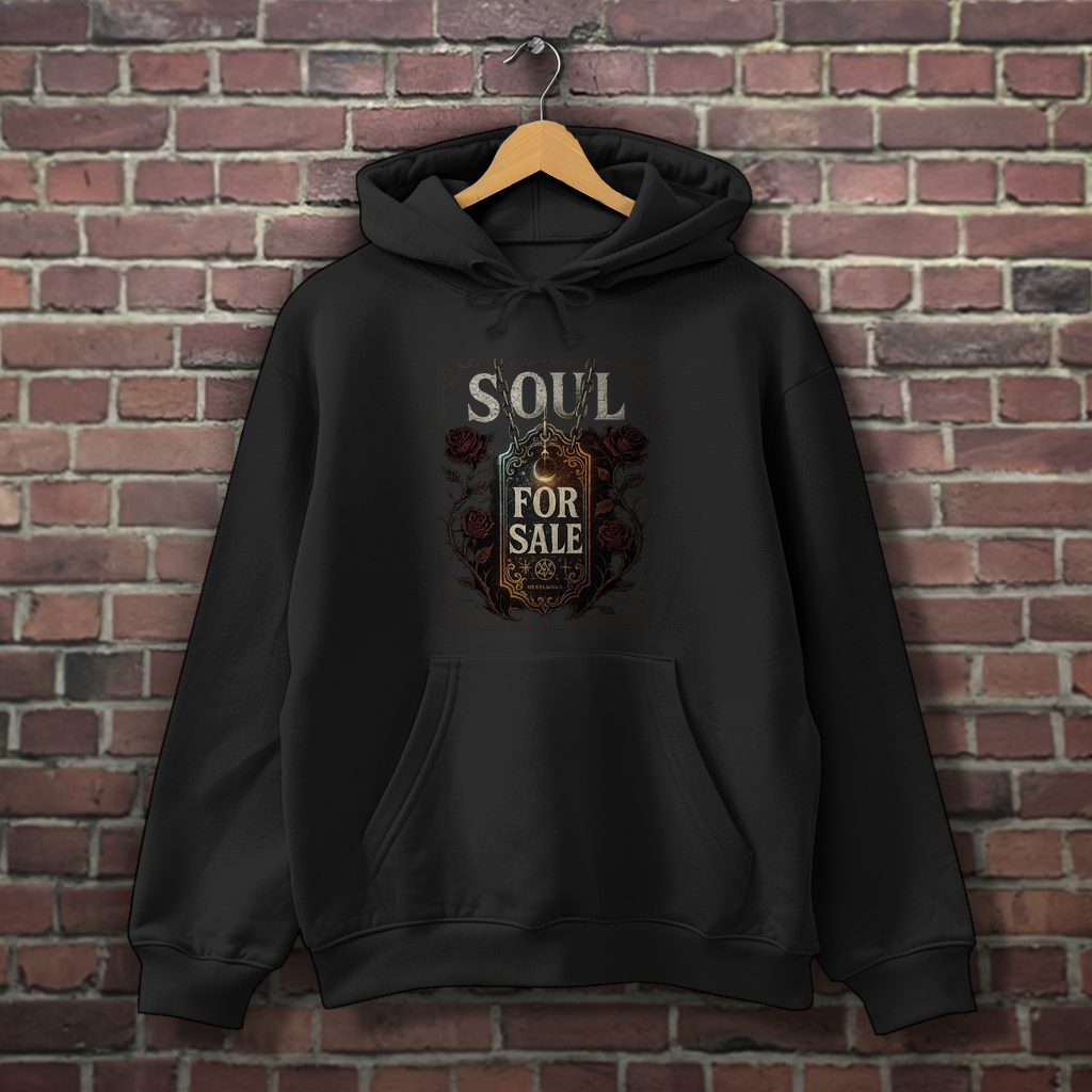 Soul For Sale | Dark Commerce Collection | Nebelmond Herren Hoodie