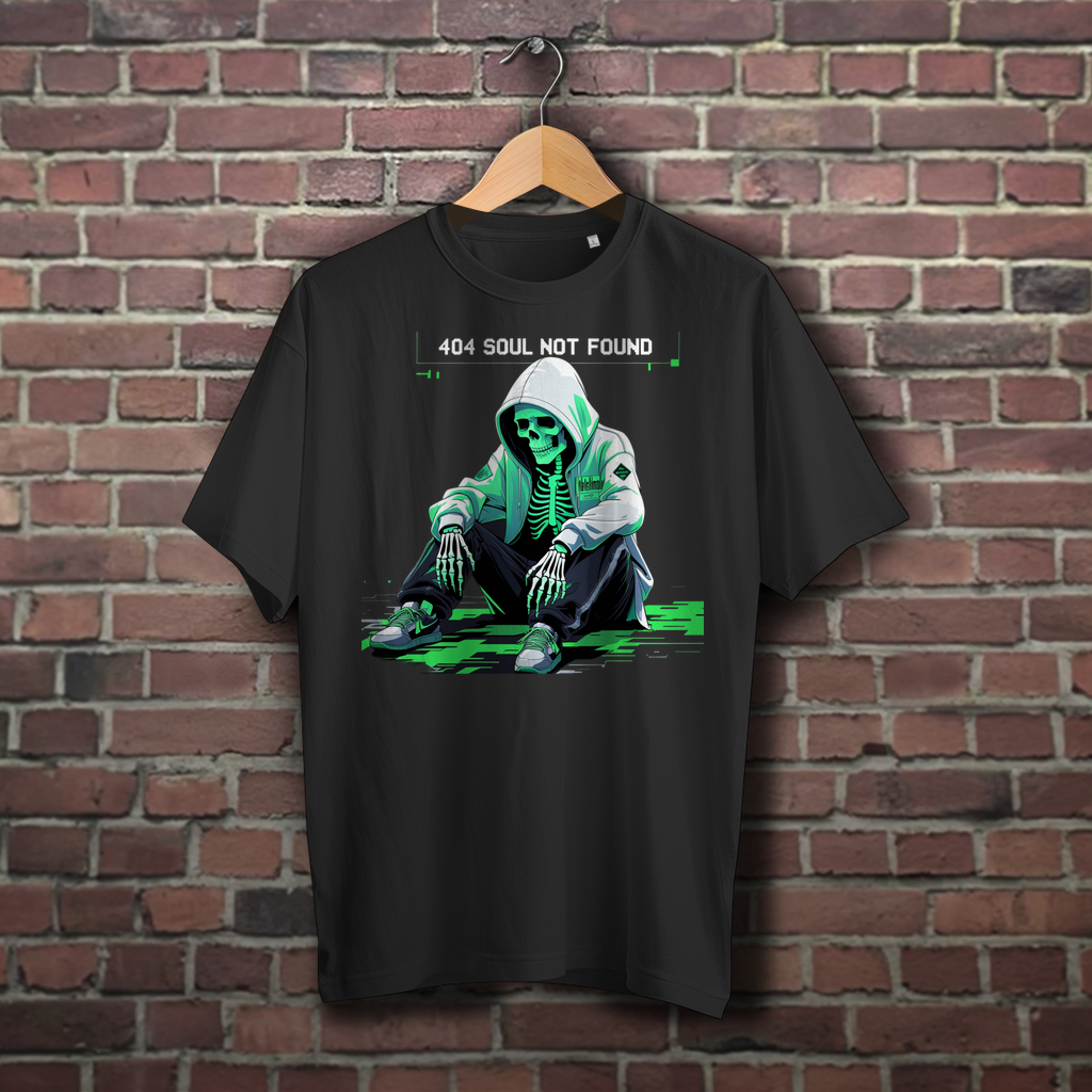 404 Soul Not Found | Lost & Glitched Collection | Nebelmond Oversize T-Shirt