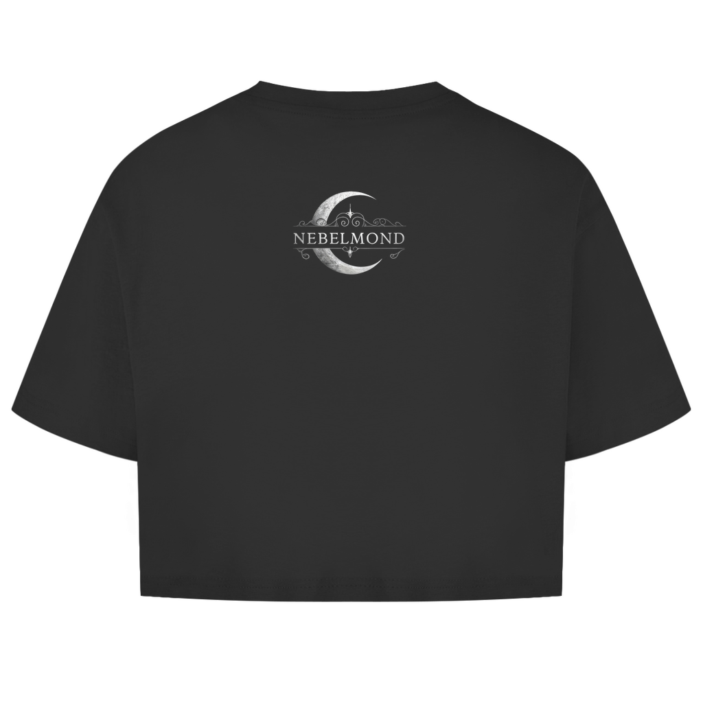 RUNES OF TRANSFORMATION | Dark Butterfy Collection | Nebelmond Damen Oversize Crop Top