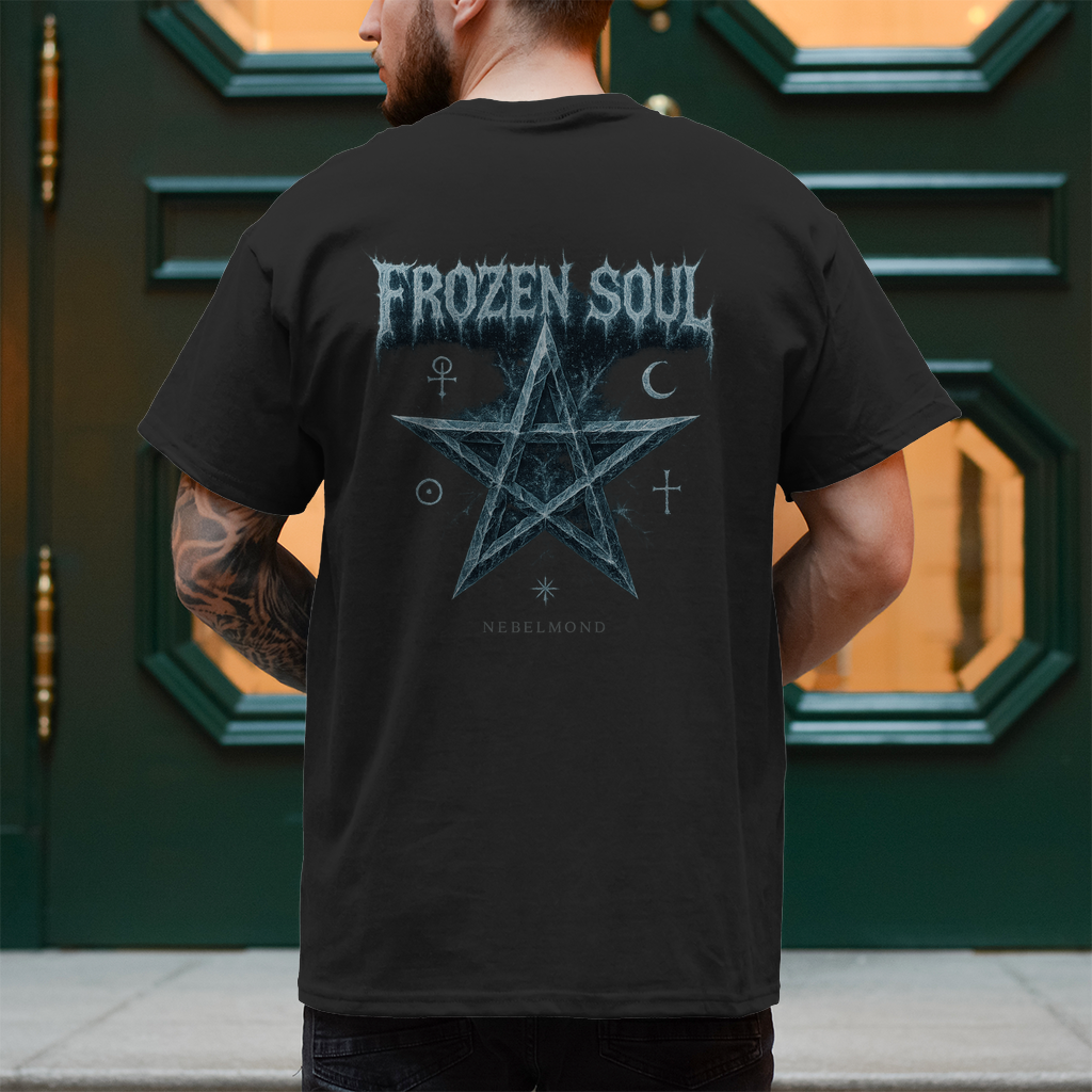 Frozen Soul | Mystic Pentagram Collection | Nebelmond Herren T-Shirt