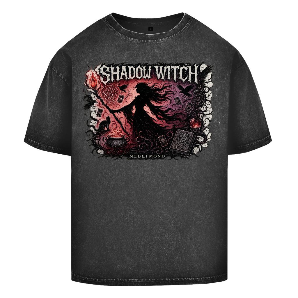 Shadow Witch | Dark Mysticism Collection | Nebelmond Oversize Washed T-Shirt