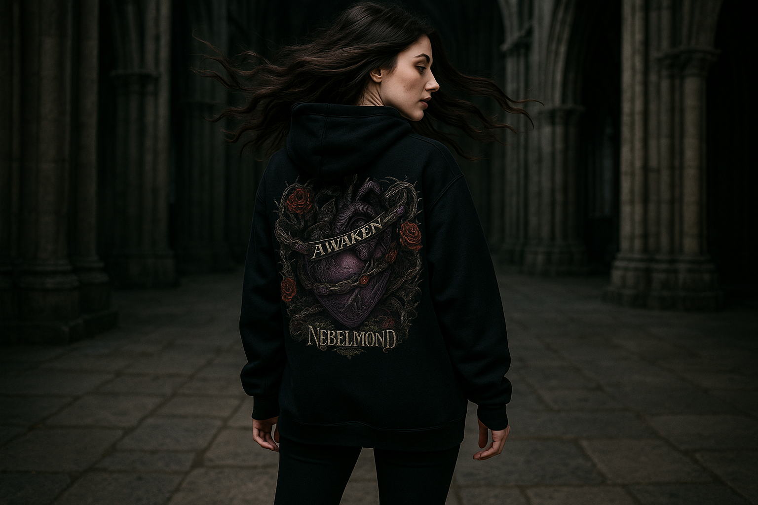 Frau Mockup Divine Chains Oversized Hoodie