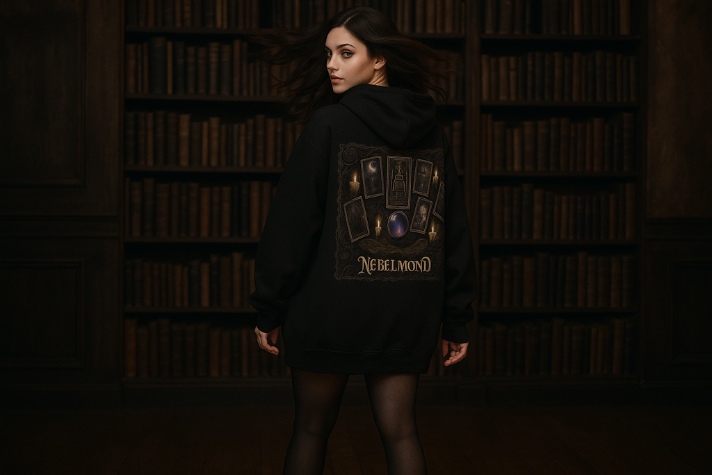 Frau Mockup Mystic Tarot Oversized Hoodie