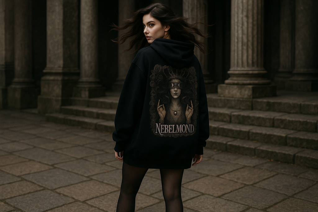 Frau Mockup Oracle of the Moon Oversized Hoodie