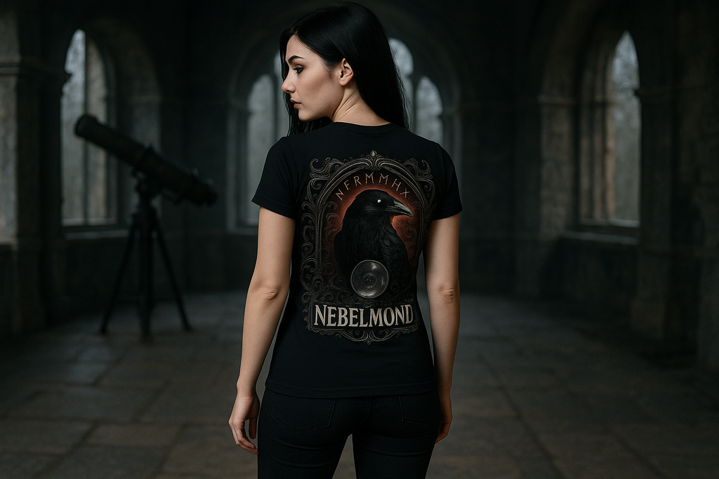 Frau Mockup Raven's Oracle Premium T-Shirt