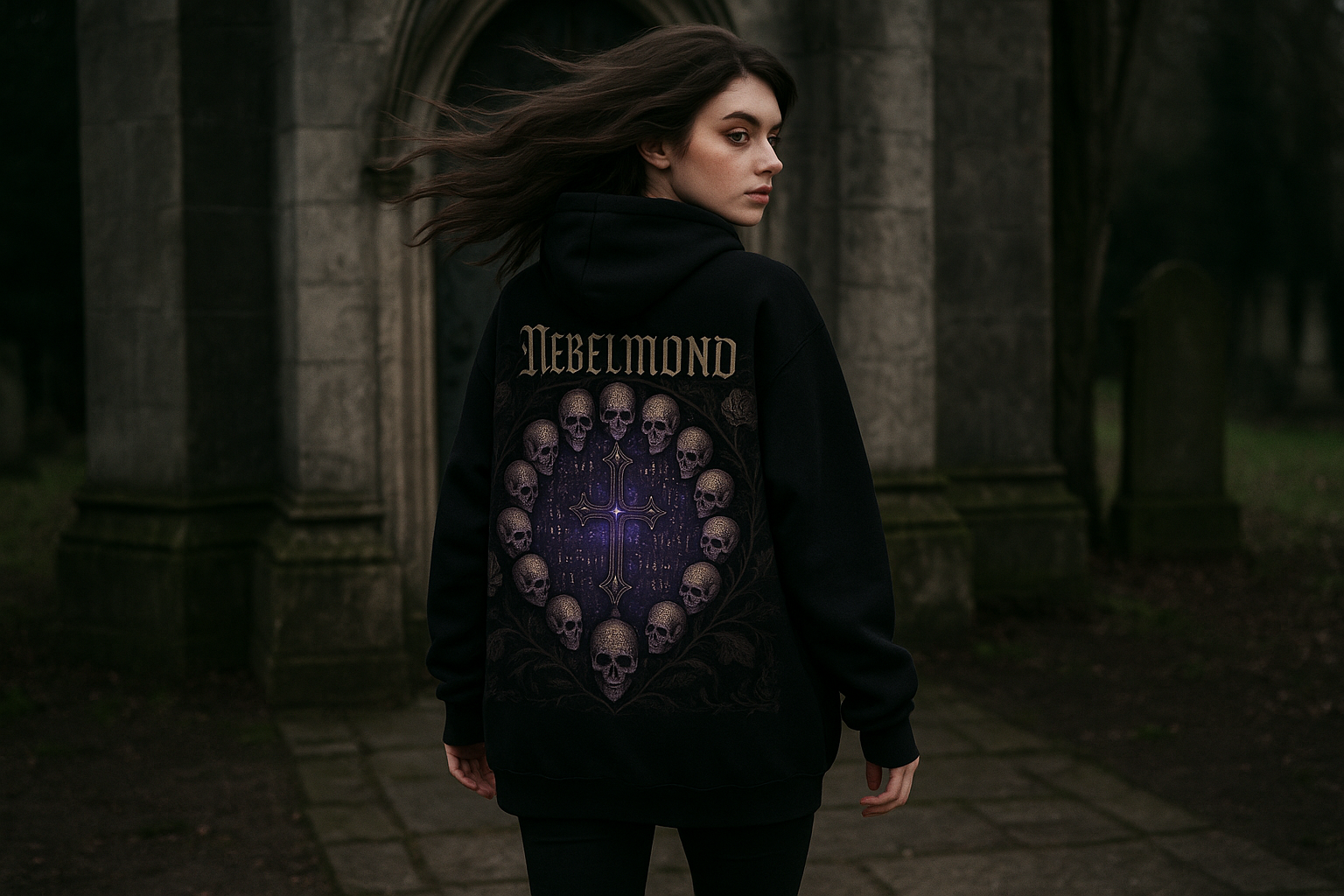 Frau Mockup The Forgotten Prayer Oversized Hoodie