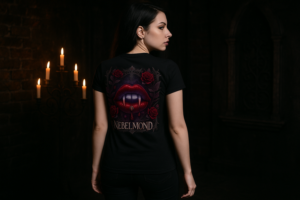 Frau Mockup Vampire's Kiss Premium T-Shirt
