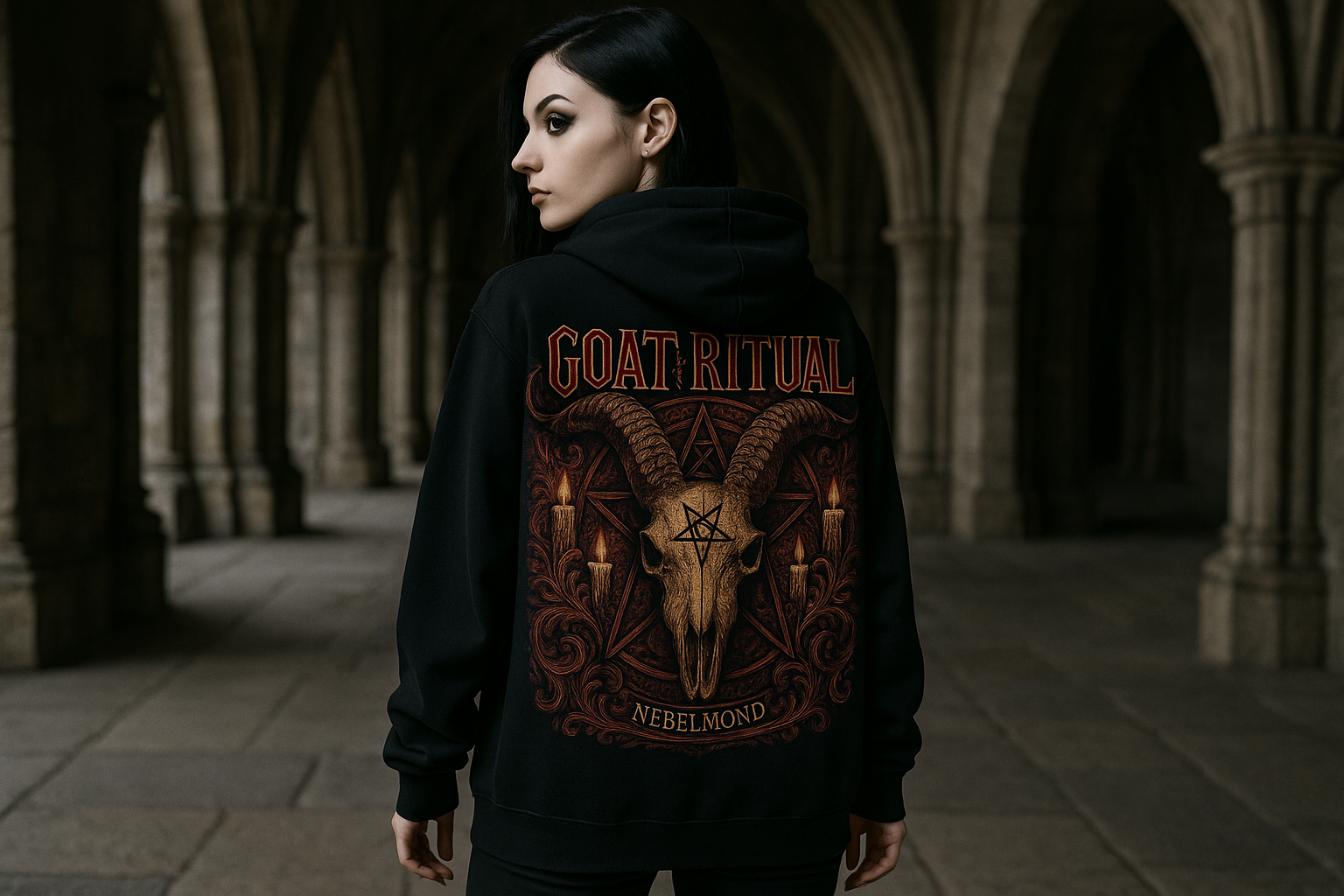 Goat Ritual Oversized Zipper Hoodie