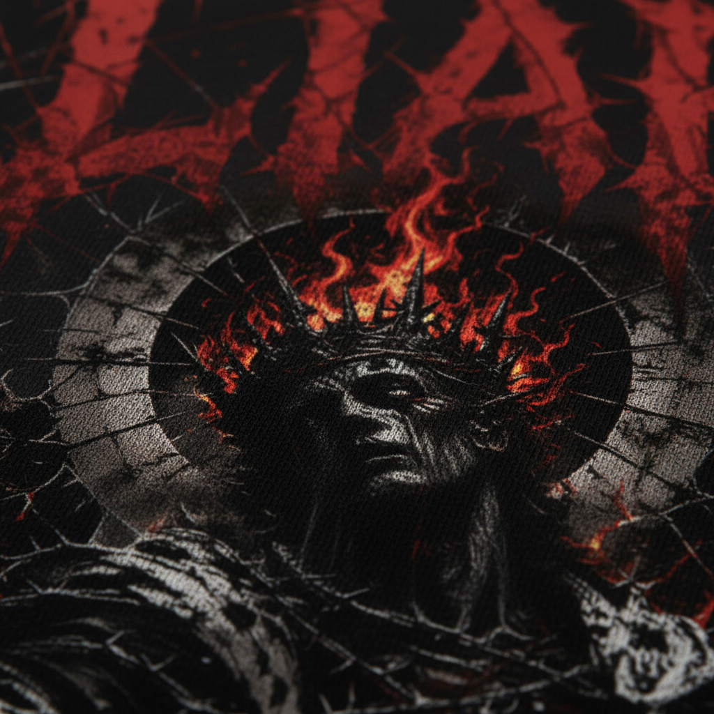 Liar Premium T-Shirt Print Detail Stofftextur