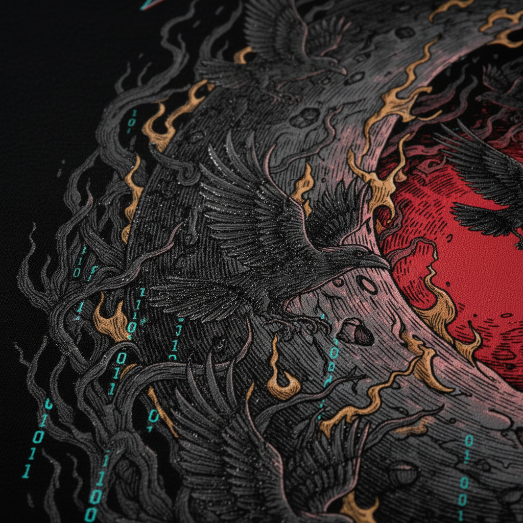 Crescent Reaper – METAMOON Print Detail Nahaufnahme