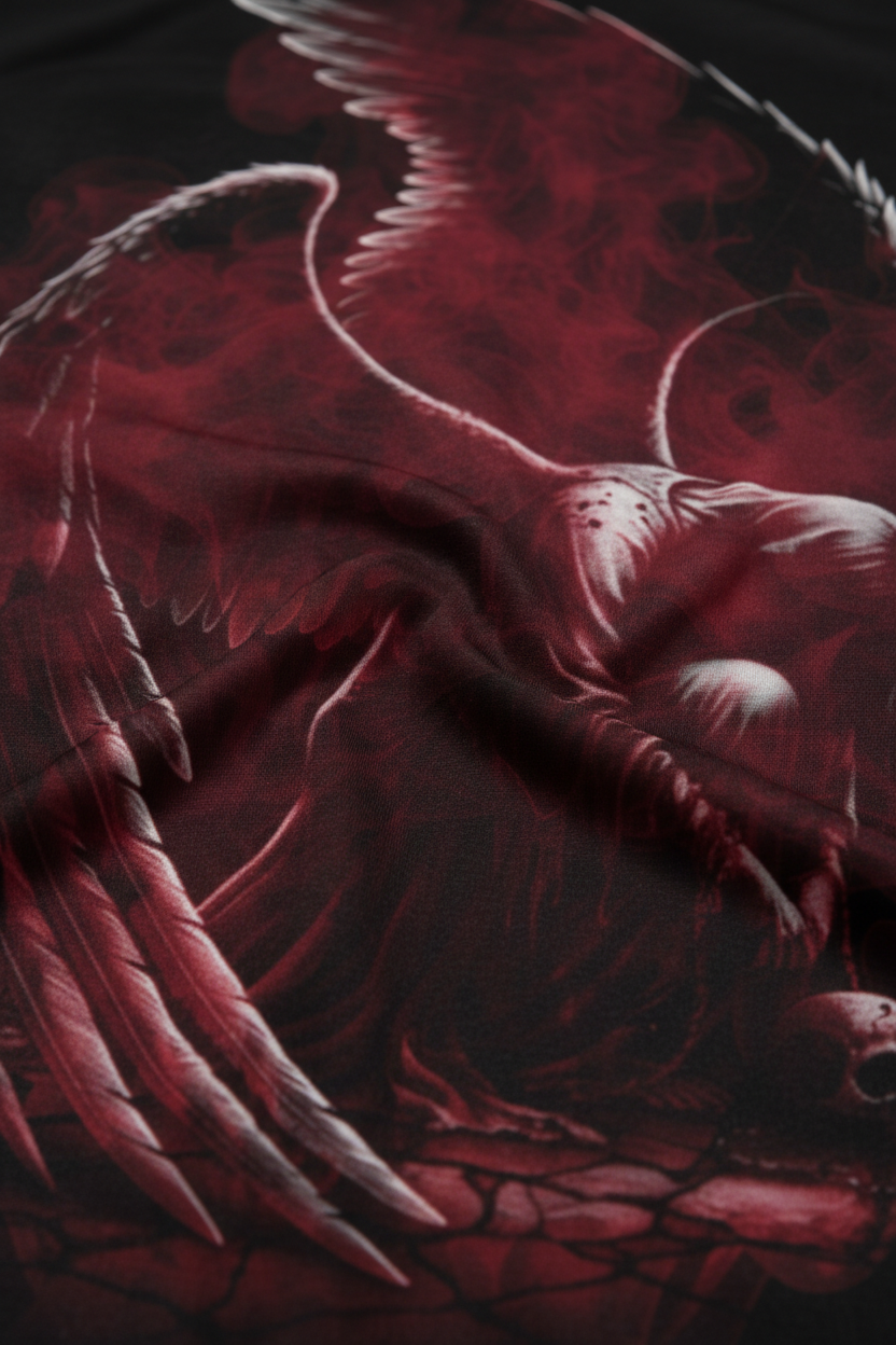 Fallen Angel Sweatshirt - Schwarz - Detail Rückseite