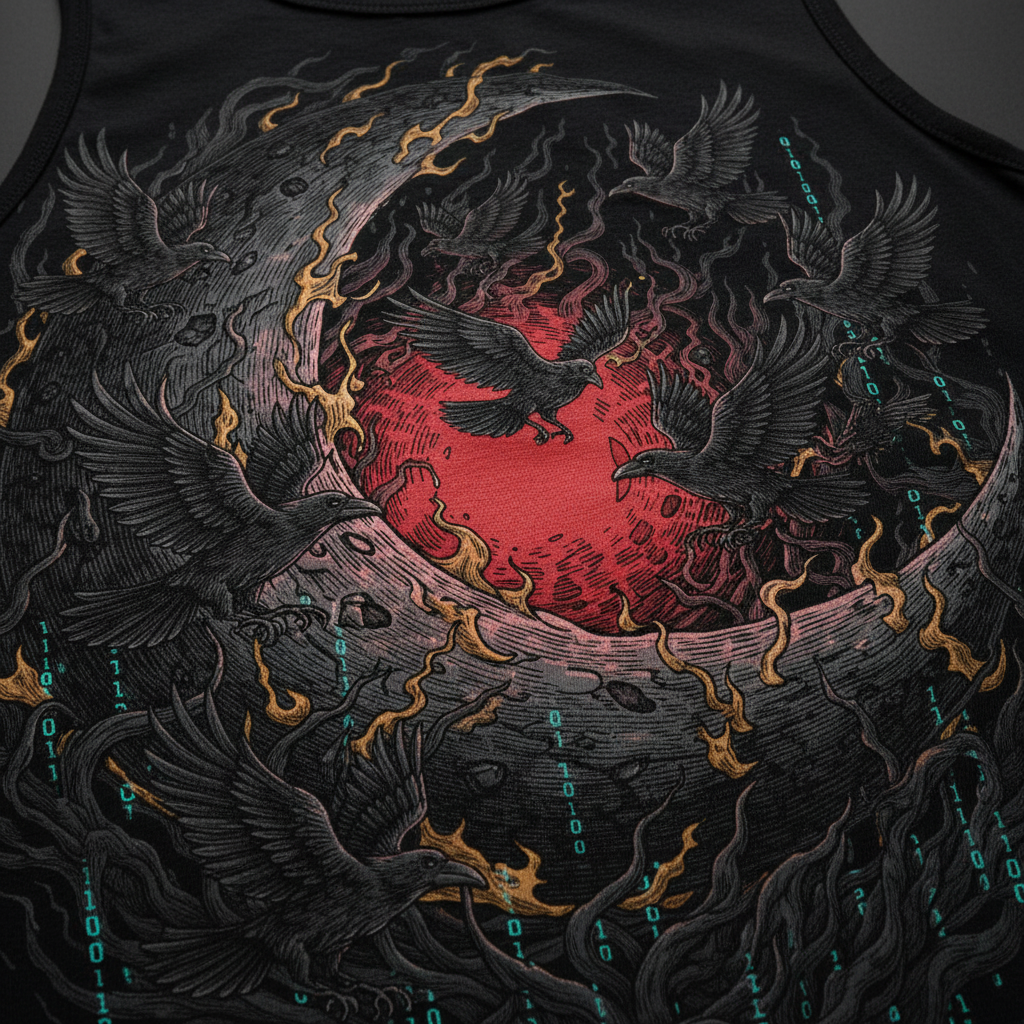 Crescent Reaper – METAMOON Print Detail Nahaufnahme