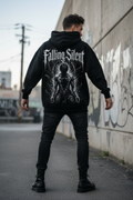 Falling Silent Oversized Hoodie – Lifestyle Rückansicht Urban