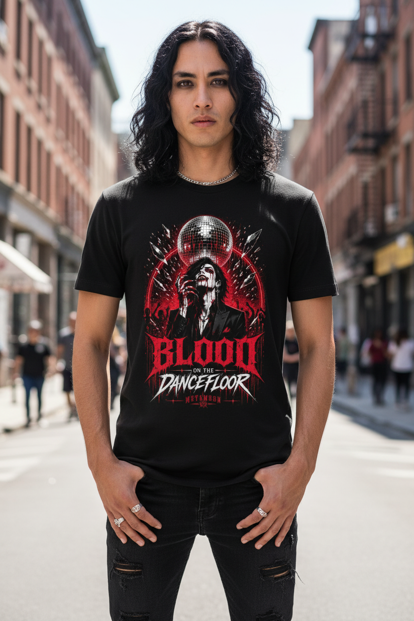 Blood on the Dancefloor Metamoon Premium T-Shirt – Gothic Lifestyle Frontprint