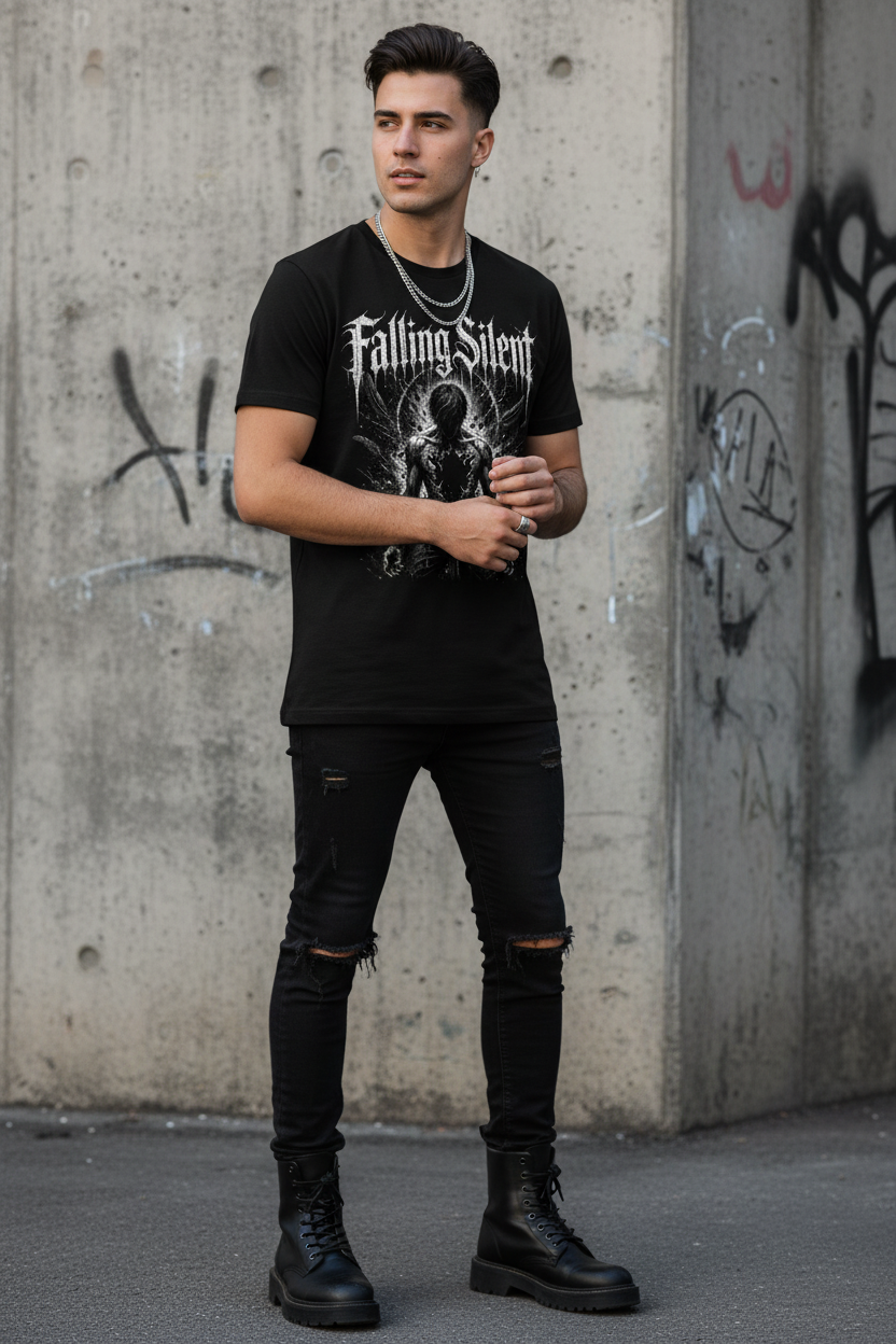 Falling Silent Premium T-Shirt – Lifestyle Streetwear