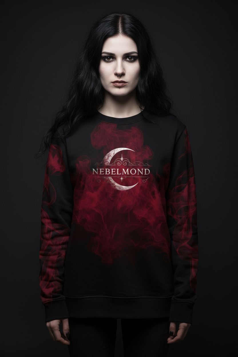 Fallen Angel Sweatshirt - Schwarz - Vorderseite