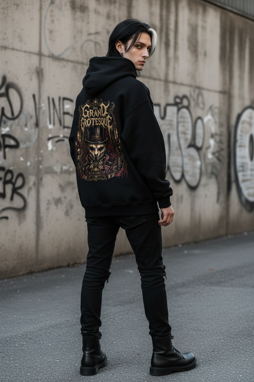 The Grand Grotesque // Backprint // Metamoon // Oversized Hoodie