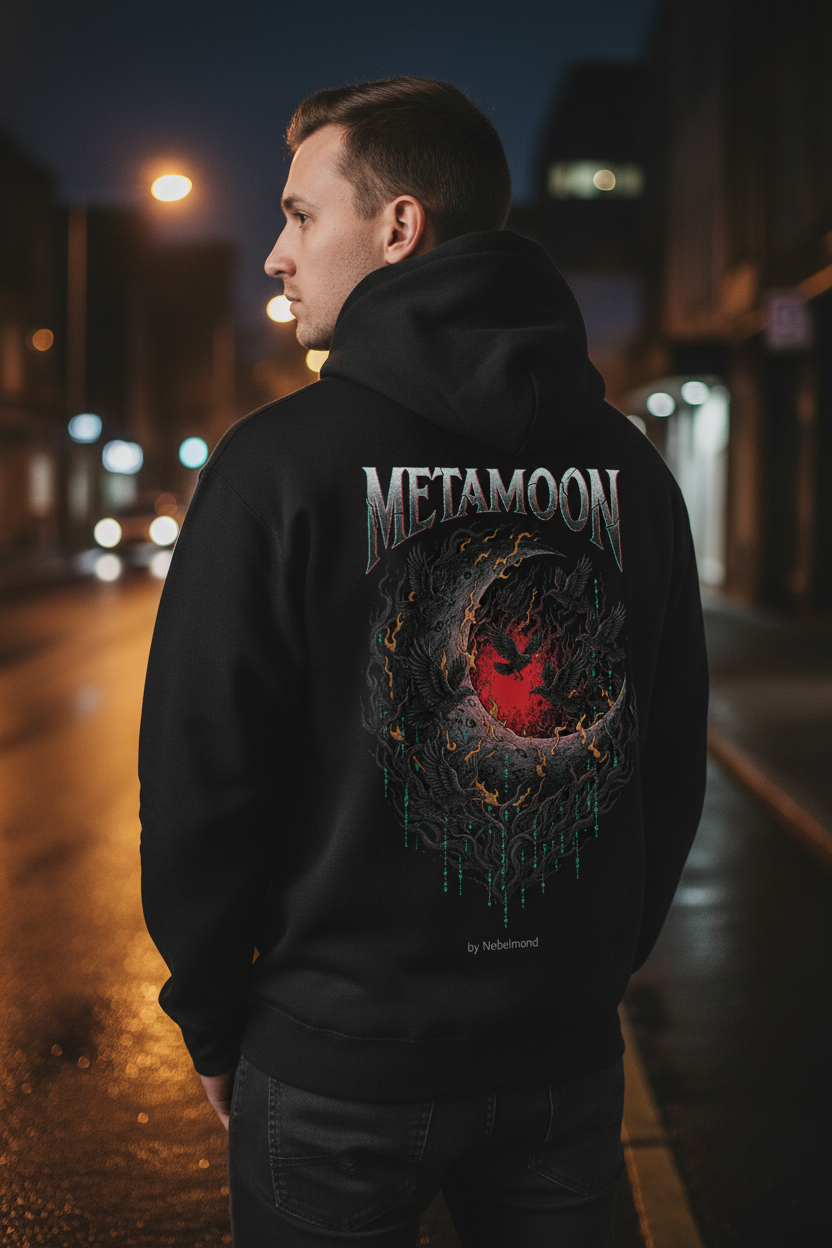 Crescent Reaper Premium Hoodie – Lifestyle Backprint