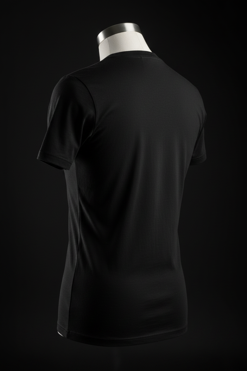 Crescent Reaper Premium T-Shirt – Rückansicht Schnitt