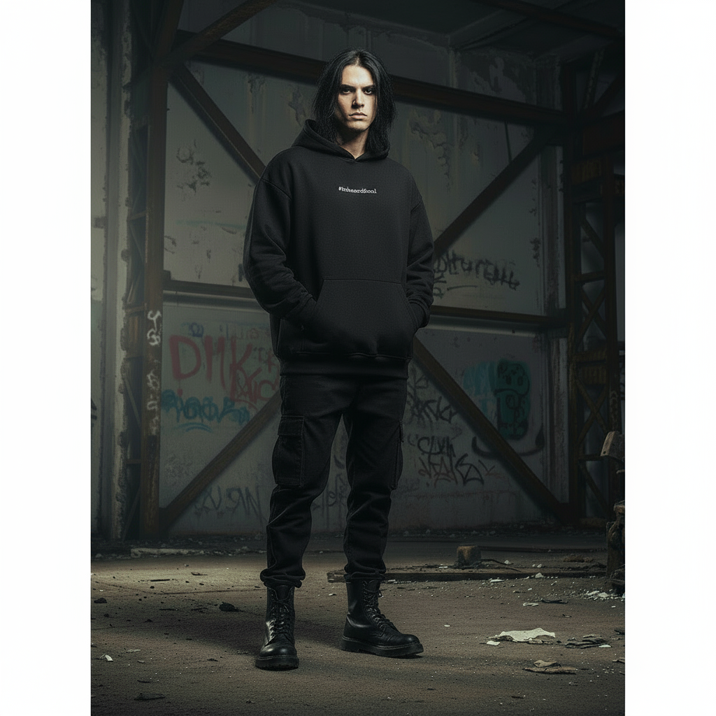 Is Anyone Listening Oversized Hoodie Front