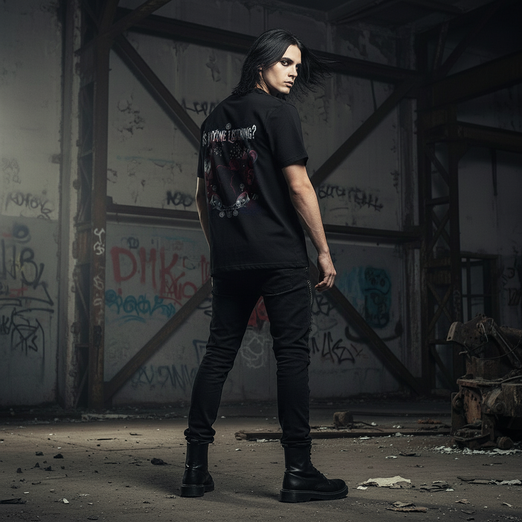 Is Anyone Listening Premium T-Shirt Back