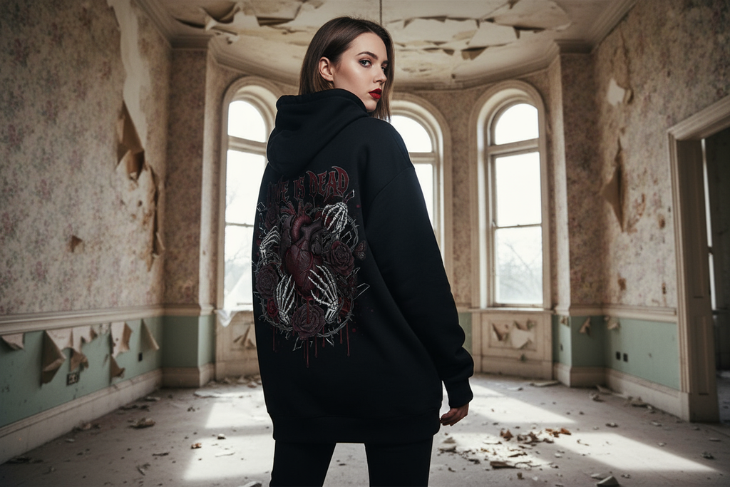 Love is Dead Oversized Hoodie