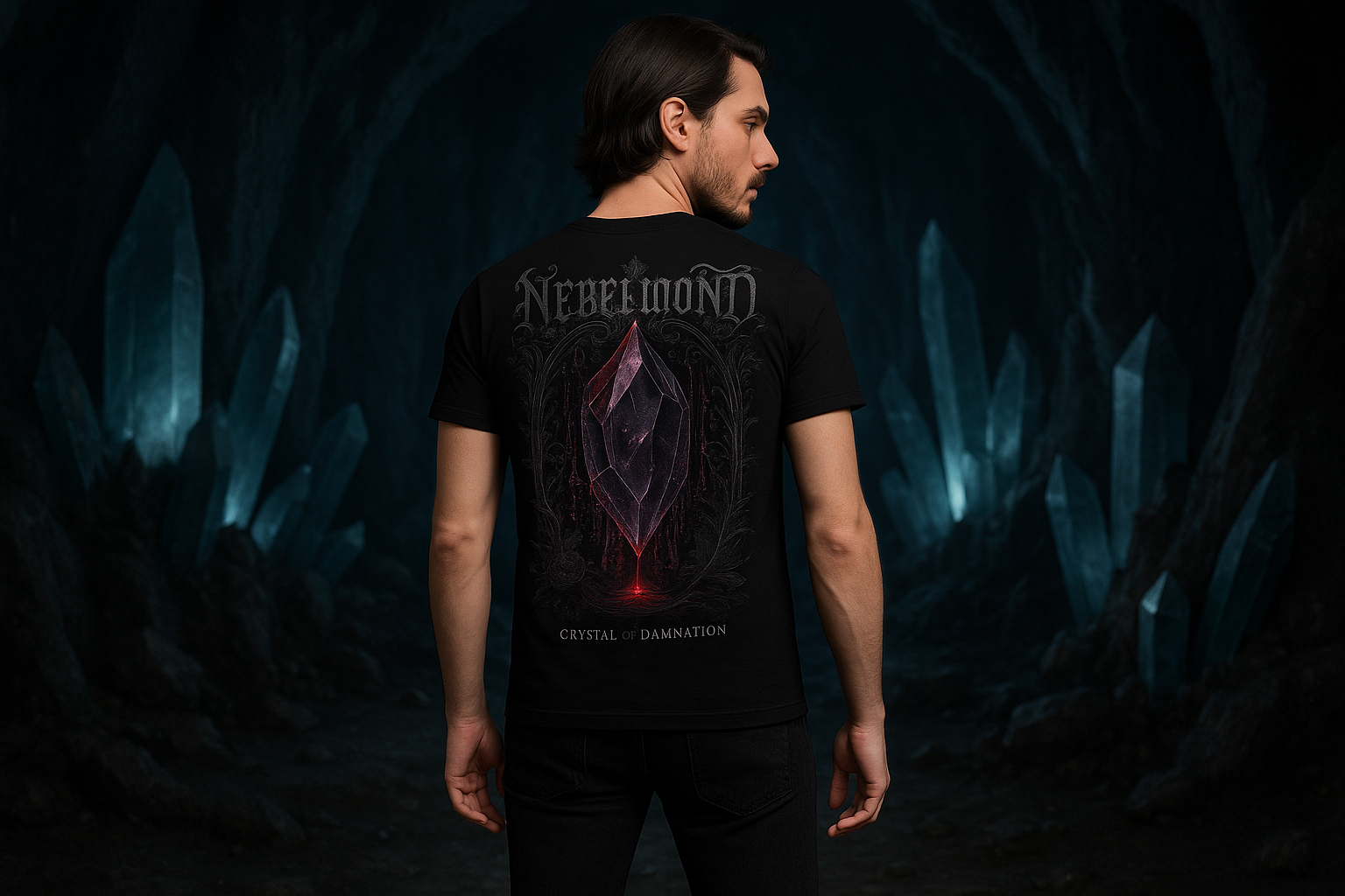 Mann Mockup Crystal of Damnation Premium T-Shirt