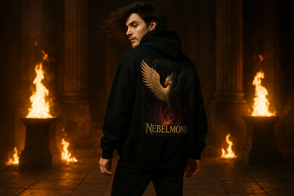 Mann Mockup Dark Phoenix Oversized Hoodie