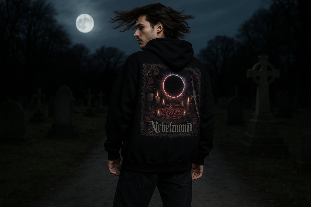 Mann Mockup Lunar Eclipse Ritual Oversized Hoodie