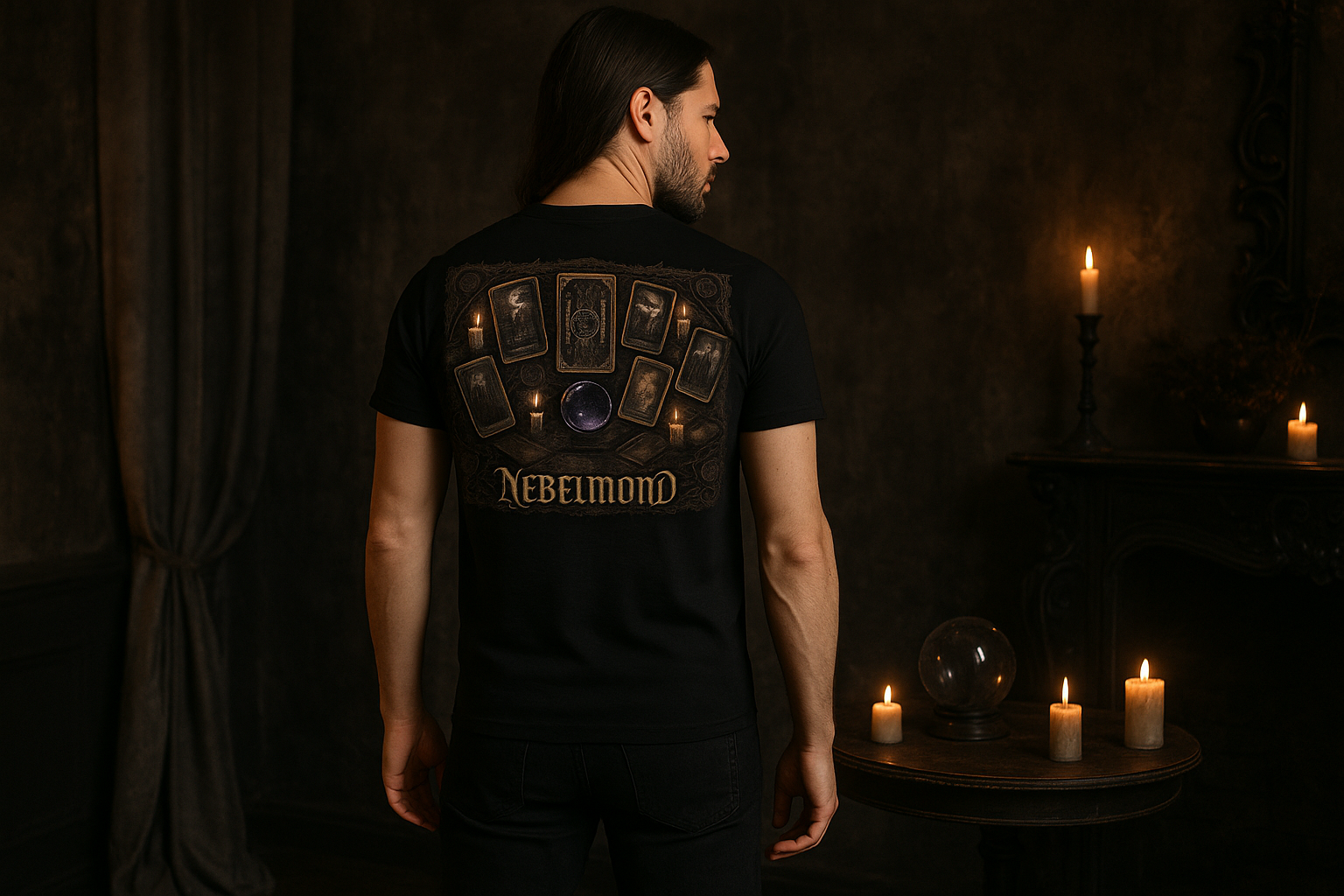 Mann Mockup Mystic Tarot Premium T-Shirt