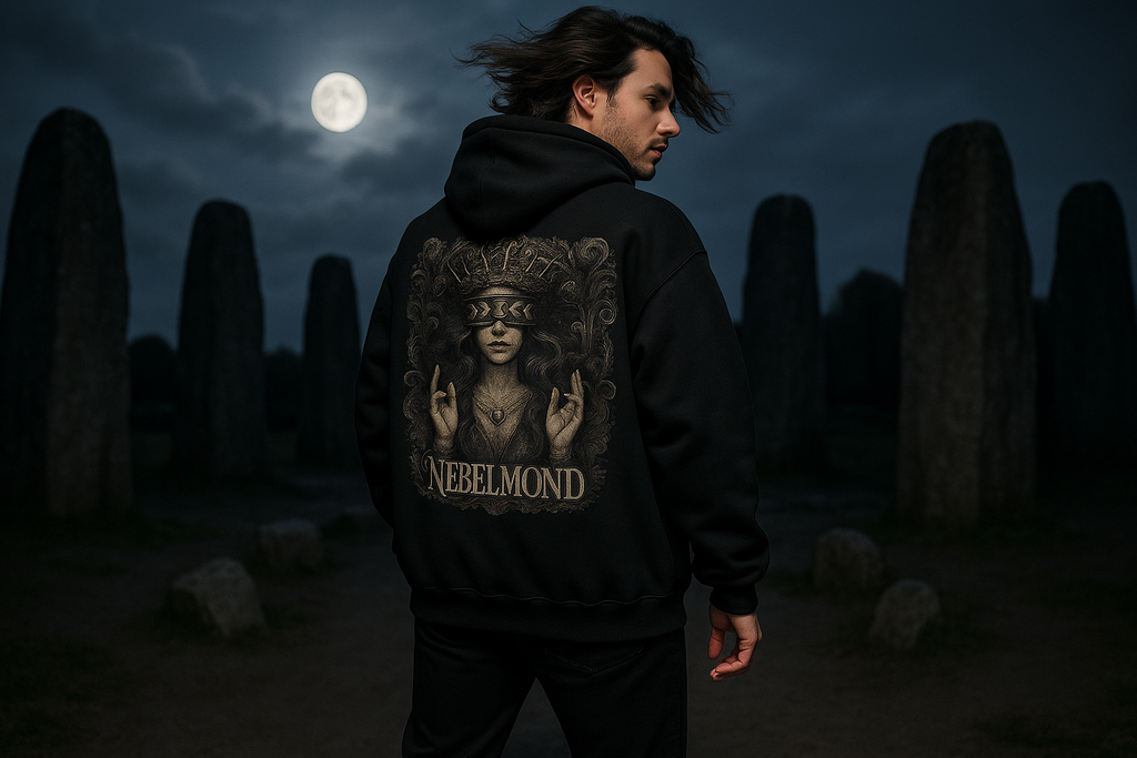 Mann Mockup Oracle of the Moon Oversized Hoodie