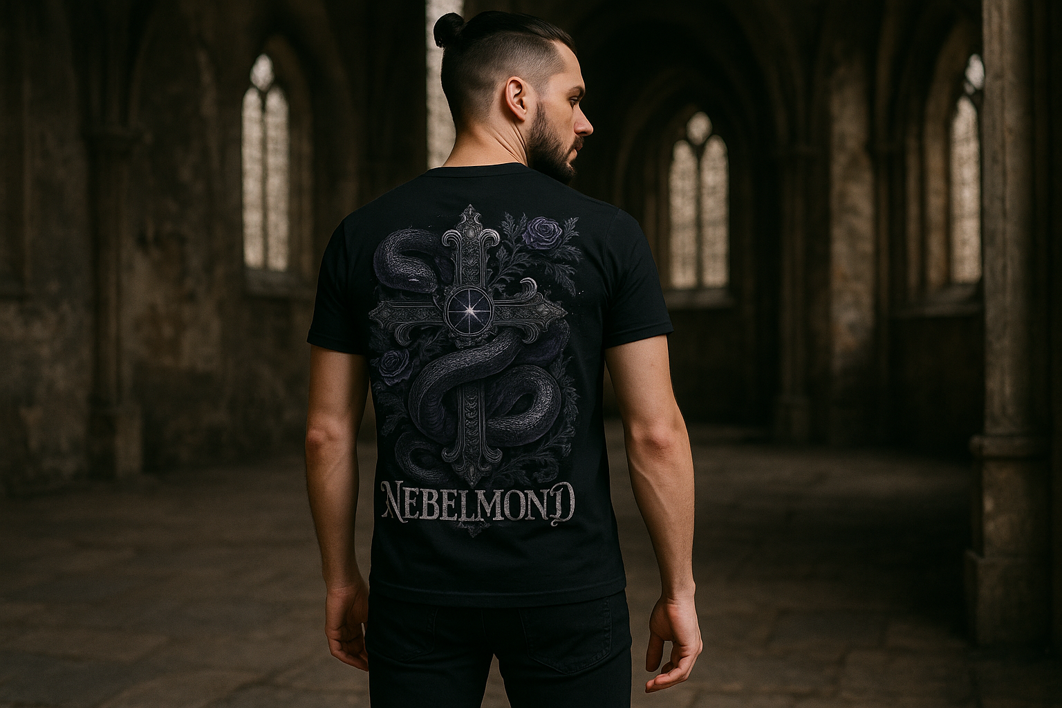 Mann Mockup Sacred Serpent Premium T-Shirt