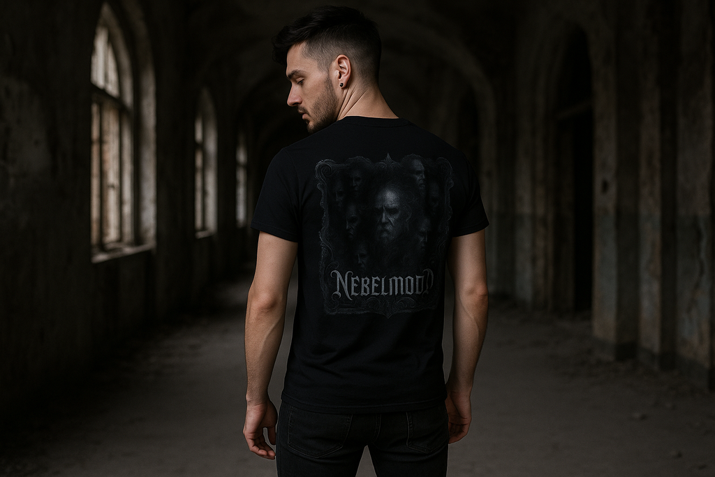 Mann Mockup Whispers of the Abyss Premium T-Shirt