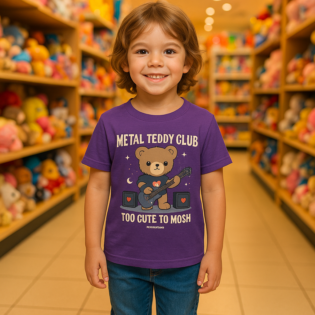 Metal Teddy Club Lila Mockup