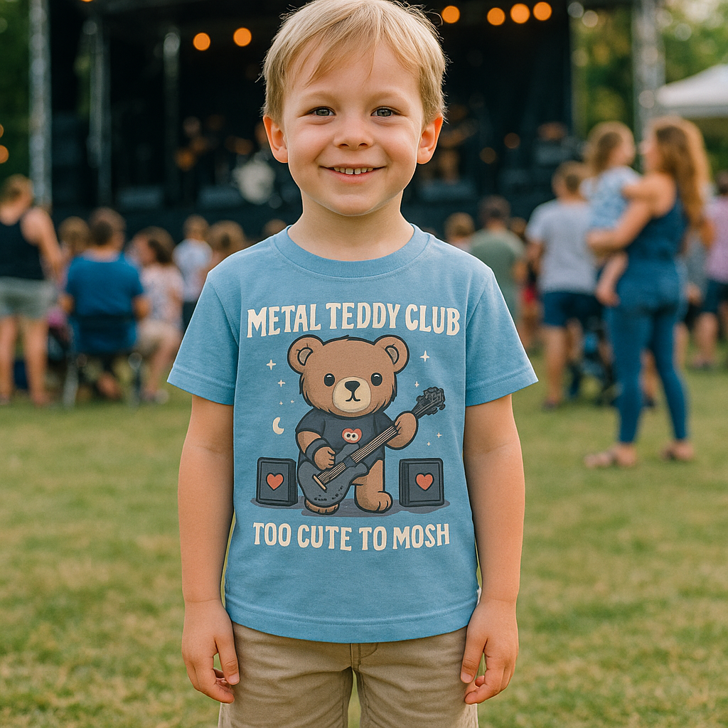 Metal Teddy Club Sky Blue Mockup