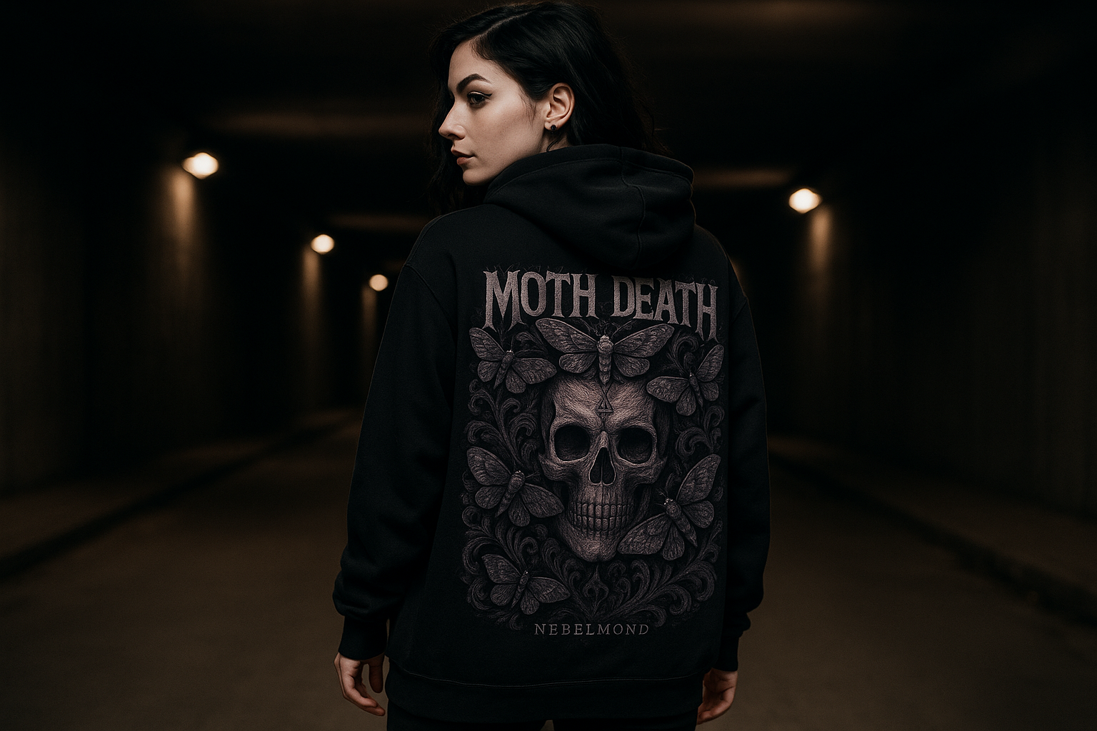 Moth Death Oversized Hoodie