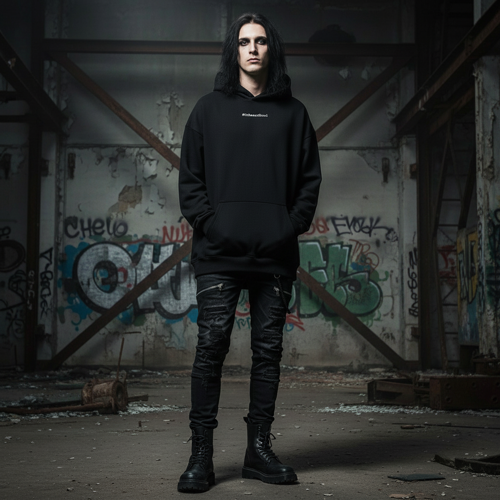 My Chains Lay Around Me Oversized Hoodie Front