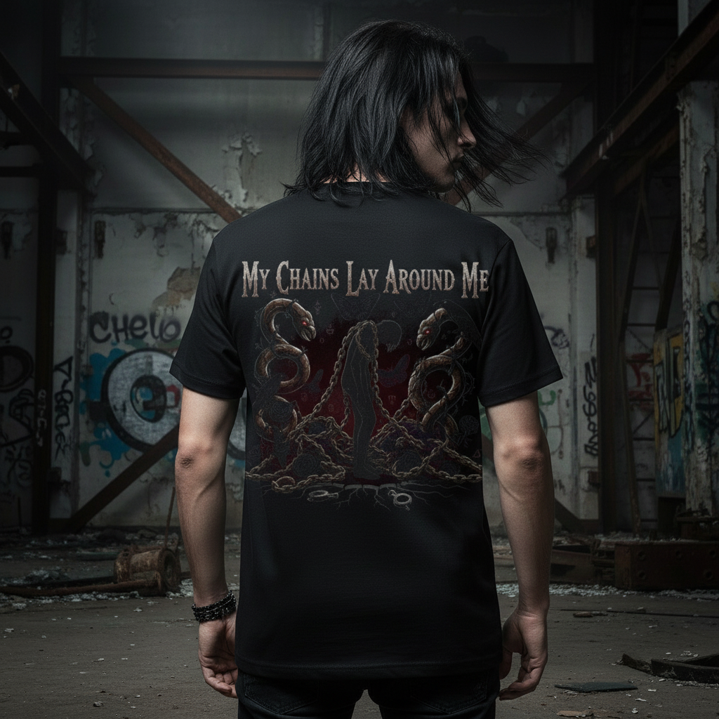 My Chains Lay Around Me Premium T-Shirt Back