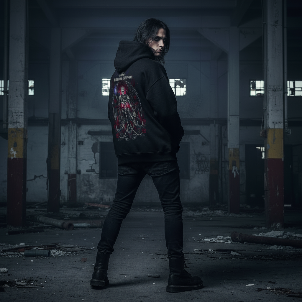 My Demons, My Power Oversized Hoodie Back