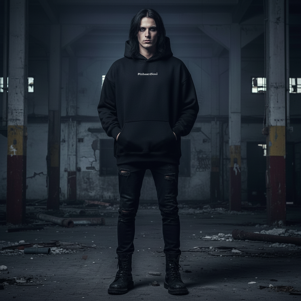 My Demons, My Power Oversized Hoodie Front