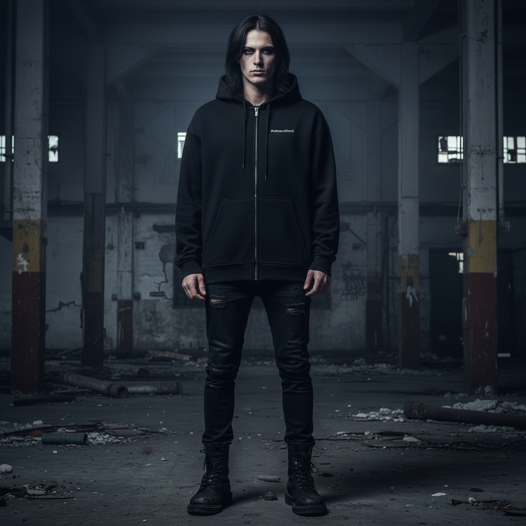 My Demons, My Power Zipper Hoodie Front