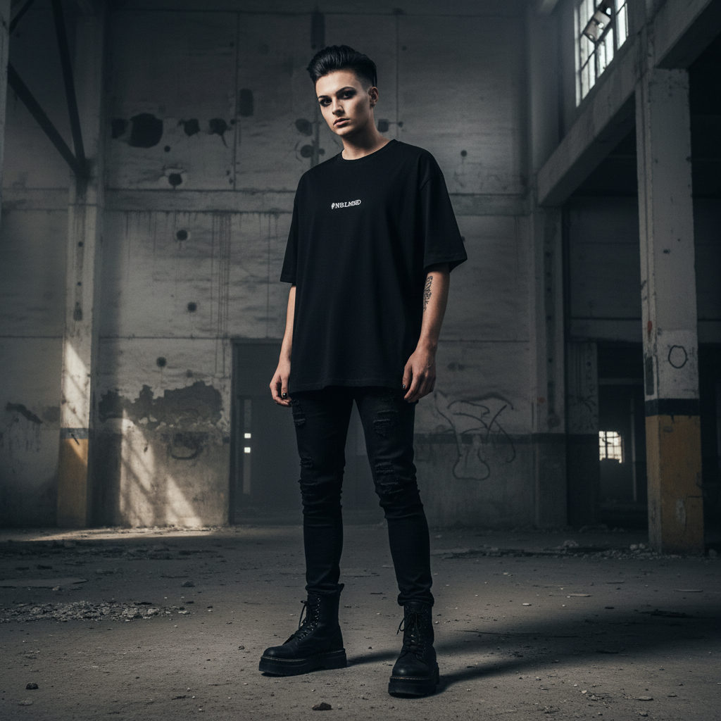 #NBLMND Oversized Shirt Front