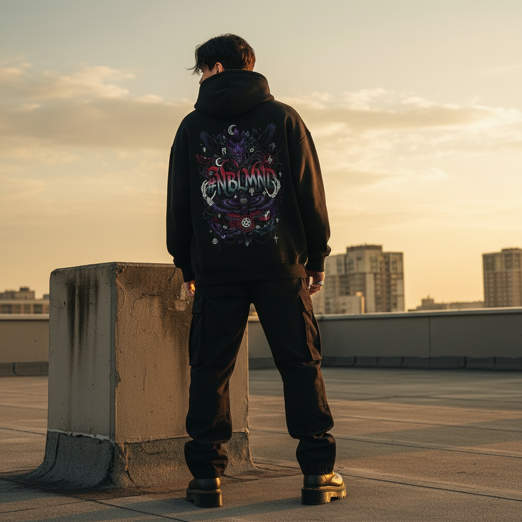 #NBLMND Zipper Hoodie Back Same Person