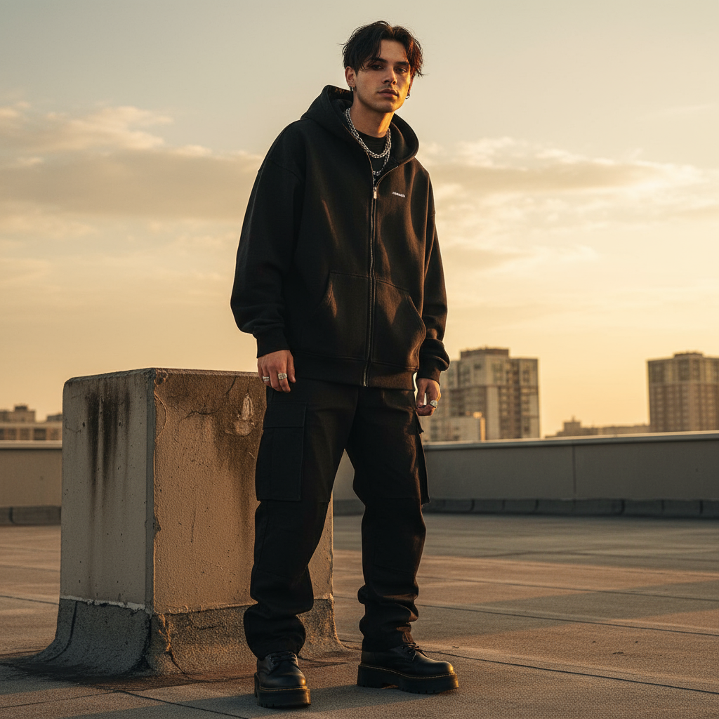 #NBLMND Zipper Hoodie Front Realistic