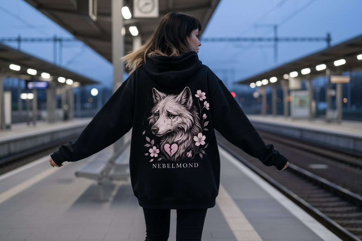 Oversized Hoodie Backprint Mockup
