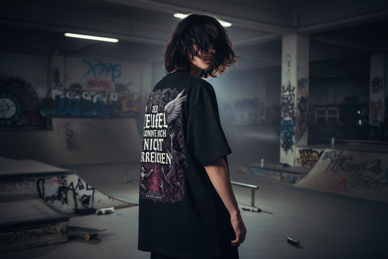 Oversized Shirt Backprint Mockup