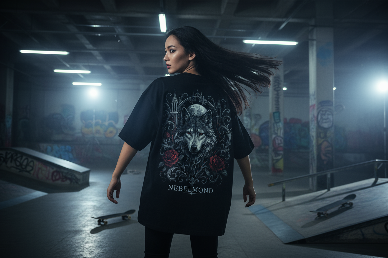 Oversized Shirt Backprint Mockup